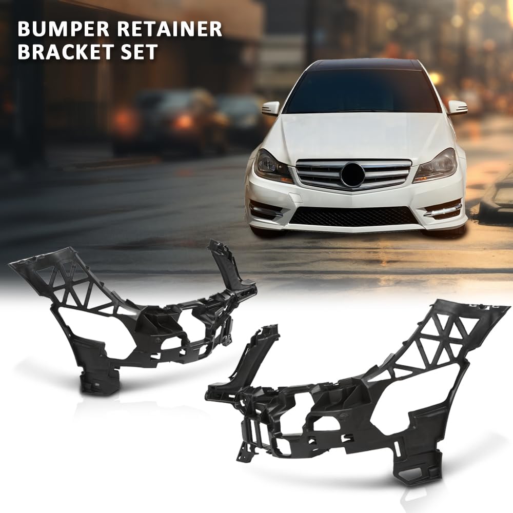 G-PLUS Bumper Retainer Set Front Compatible with Benz C250 4Matic Base 2012-2015,Fit Benz C300 2012-2014,Fit Benz C350 2012-2015 2048854265