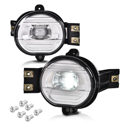 G-PLUS Driver & Passenger Side Fog Lights, Compatible With Dodge Ram 1500 2002-2008 / Fit 2003-2009 ram 2500 3500 / Fit 2004-2006 Durango Driving Lamps (Fog Lamps Set + Circuit Board)