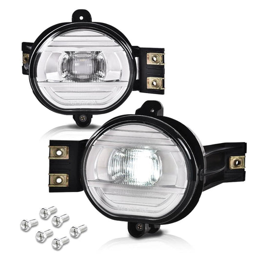 G-PLUS Driver & Passenger Side Fog Lights, Compatible With Dodge Ram 1500 2002-2008 / Fit 2003-2009 ram 2500 3500 / Fit 2004-2006 Durango Driving Lamps (Fog Lamps Set + Circuit Board)