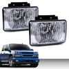 G-PLUS Clear Lens Front Bumper Fog Lights Assembly Compatible With Chevy Colorado/GMC Canyon | 06-08 Isuzu i-Series Clear Driving Fog Lamp Replacement Pair Left+Right