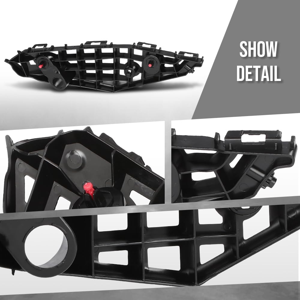 G-PLUS Bumper Bracket Front Passenger Right Side Compatible with Toyota Highlander Hybrid Bronze Edition 2022 2023, Fit Toyota Highlander XSE 2021 2022 2023 521450E100, TO1043147 Black
