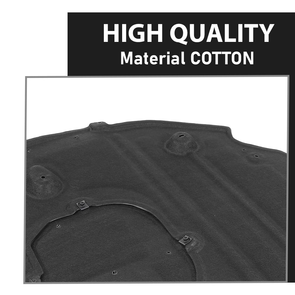 G-PLUS 1PC Black Rear Engine Splash Shields Compatible with Toyota Sienna Woodland Edition 2022 Toyota Sienna 2021-2022 TO1228283, 5142008030, 51420-08030, 51420 08030