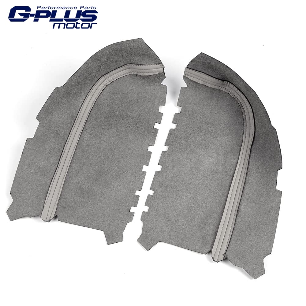 G-PLUS Front Door Armrest Leather Cover Compatible with Honda Pilot,Door Panels Armrest Cover Skin Left & Right 2009-2015 (Grey)