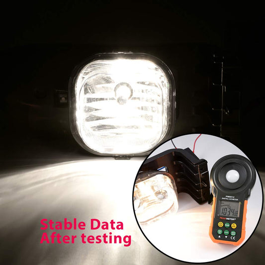 Clear Lens Pair Bumper Driving Fog Lights Lamp Compatible with Ford 2005 2006 2007 F250 F350 F450 F550 Super Duty / 2005 Ford Excursion