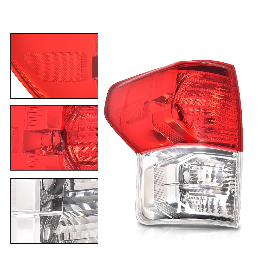 G-PLUS Tail Lights Brake Lamps w/o Bulbs Wiring Harness Left Right Fit Toyota Tundra 2007-2013(2-Door Regular Cab,4-Door Extra Cab,4-Door Crew Cab) TO2800183 TO2801183 Luces TraserasAssembly