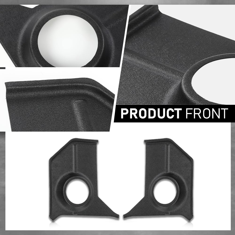 G-PLUS Speaker Kick Panels Pair Black Compatible with Ford Mustang 1967-1968