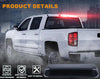 G-PLUS Rear LED 3rd Third Brake Light Compatible With 2004-2008 Ford F150 2005 2006 2007 Cargo Tail Stop Lamp Waterproof (Black Housing Smoky Lens)