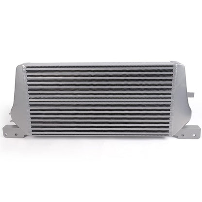 Performance Front Mount Aluminum Intercooler Compatible With Ford Mustang 2.3L EcoBoost 2015 2016 2017 Silver