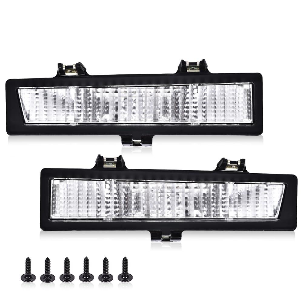 G-PLUS Signal Light Parking Lamps Fit Chevy Monte Carlo SS 1983 1984 1985 1986 1987 1988 /Fit Chevy Monte Carlo 81-86 (not fit LS 86-88) Clear lens Driver & Passenger Side