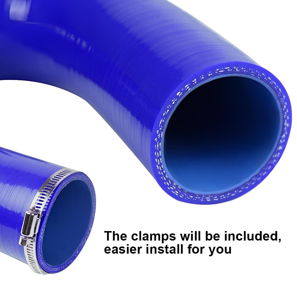 G-PLUS Blue Radiator Silicone Hoses Compatible with Dodge Ram 2500 3500 Cummins 5.9L/6.7L Diesel 2003-2010