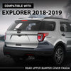 G-PLUS Rear Upper Bumper Cover Fascia, Compatible with Ford Explorer 2018-2019, FO1114110, 187-10303, JB5Z17K835ACPTM