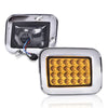 G-PLUS LED Corner Signal Lights Compatible with 2003-2009 Hummer H2 15060529, 15060530 Left Driver Side& Right Passager Side Smoke Lens Parking Lamps
