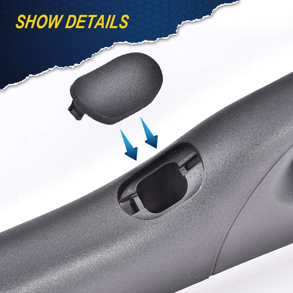 G-PLUS Front A Pillar Trim Handle Compatible with 2004-2008 F150, RH Passenger Side Inside Grab Handle (Black)