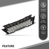 G-PLUS Front Upper Grille With Chrome Trim W/Camera Hole Compatible with Kia Carnival 2022-2024 86350R0110, 86350-R0110