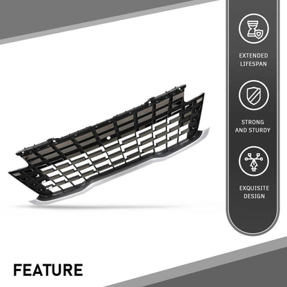 G-PLUS Front Upper Grille With Chrome Trim W/Camera Hole Compatible with Kia Carnival 2022-2024 86350R0110, 86350-R0110