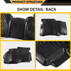 G-PLUS TPE Cargo Liners Compatible with Nissan Frontier 2022-2025 (Only Fit Crew Cab w/2nd Row Under-Seat Storage,Not Fit King Cab) 3PCS 1st & 2nd Row All Weather Full Cover Protection
