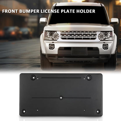 G-PLUS Front Bumper License Plate Holder Mounting Bracket Compatible with Discovery 4 / LR4 2010-2016 Black