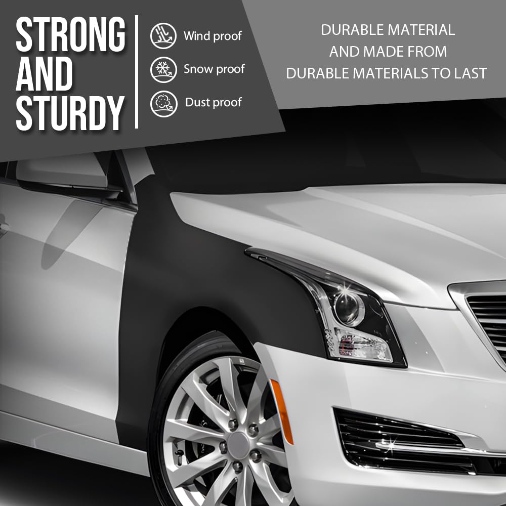 G-PLUS Front Passenger Right Fender Compatible with Cadillac ATS Sedan 2013-2018 84110676, GM1241380 Black