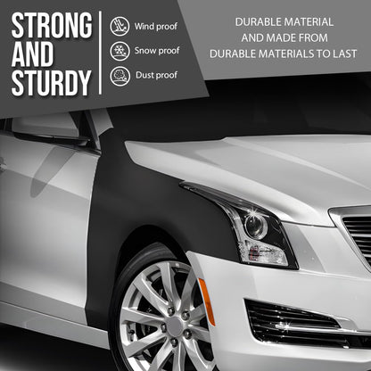 G-PLUS Front Passenger Right Fender Compatible with Cadillac ATS Sedan 2013-2018 84110676, GM1241380 Black