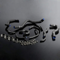 G-PLUS Silicone Radiator Hose Kit for Honda Civic CRX EE EF 1988-1991 Black