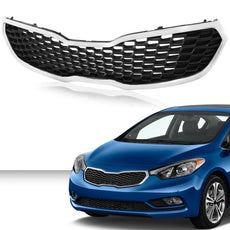 G-PLUS Front Bumper Grille Assembly Chrome Mesh for Kia Forte 2014-2016 Front View