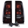 G-PLUS Tail Lights w/Wiring Harness Compatible with Chevy Silverado 1500 2500 3500 2003 2004 2005 2006 19169017 19169018 luces traseras, faros traseros Rear Tail Lamp Left &RightAssembly
