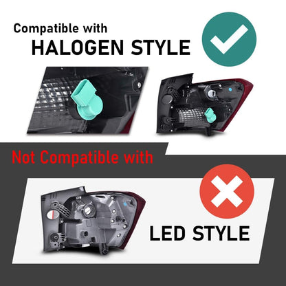 G-PLUS Rear Outer Left Tail Light Assembly w/Bulbs Compatible with Chevy Equinox 2018 2019 2020 Left Rear Brake Lamp Luces Traseras, GM2804132, 19418086, Red Lens