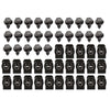 G-PLUS Fender Bolts & U Nuts 5/16-18 x 7/8" x 3/4" Washer 1/2" Hex Head 50pc