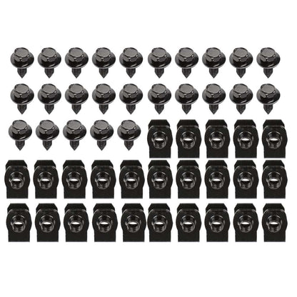 G-PLUS Fender Bolts & U Nuts 5/16-18 x 7/8" x 3/4" Washer 1/2" Hex Head 50pc