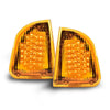 G-PLUS 2pcs Amber LED Turn Signal Lights Compatible with Kenworth 2008 & Older K300 T300 T330 T600 Front LH & RH Side Marker Turn Signal Corner Lights Parking Lights Assembly K256-509 P54-1038