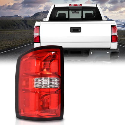 G-PLUS Left Side Tail Light Assembly Rear Brake Lamp Taillight w/o Bulbs Compatible with GMC Sierra 1500 2014-2018 Fit GMC Sierra 2500 HD 3500 HD 2015-2019 84288724, GM2800281C Red