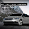 G-PLUS Halogen Fog Light Fog Lamp Left Side Compatible with Volkswagen CC 2013-2017 3C8941699, VW2592125