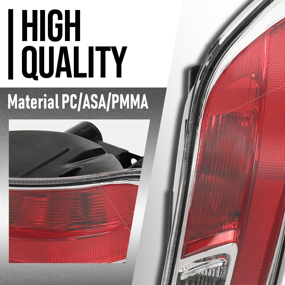 G-PLUS Rear Left Inner Driver Side Bumper Back Up Tail Light Compatible with LX GX460 2014-2021 81681-60120, 8168160120 Red