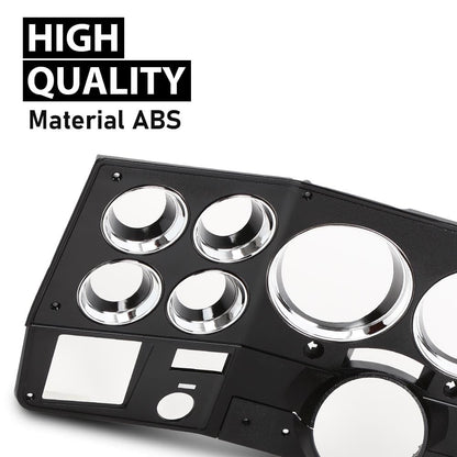 G-PLUS Truck Dash Bezel Panel with A/C Wiper Switch Hole Lower Cover Compatible with Chevy GMC Truck Blazer Suburban 1981-1983 Black 14023004