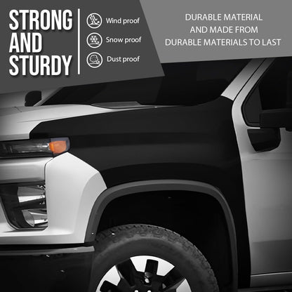 G-PLUS Front Driver Left Side Fender Compatible with Chevy Silverado 2500 HD 3500 HD 2020-2023 84581166, GM1240424 Black