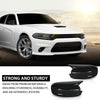 G-PLUS Side Mirror Covers Shell Cap Left and Right Compatible with Dodge Charger SRT 2015-2023 Horn Style Black
