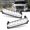G-PLUS Pair LED Fog Lamp Daytime Running Lights, Compatible with Benz ML Class GL Class 2008-2013/ GLK Class 2009-2013, LH Driver & RH Passenger Side 2PCS, A1648200656, A1648200756