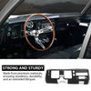 G-PLUS Dash Instrument Panel Bezel Cover, Compatible with Chevy Chevelle El Camino 1968 Without Air Black