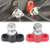 G-PLUS Junction Block Power Post Set Red & Black Insulated Terminal Stud 3/8" Stainless Terminal Distribution Block Battery Wire Power Distribution Terminal Block