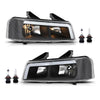 G-PLUS LED Headlights Assembly Front Headlamps Compatible with Chevy Express GMC Savana 1500 2003-2014, Fit Chevy Express GMC Savana 2500 3500 2003-2023 Clear Lens Black Housing