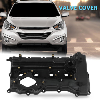 G-PLUS Engine Valve Cover w/Gasket Compatible with Hyundai Tucson 2014-2015/ Fit Kia Optima 2011-2015/ Fit Kia Sportage 2011-2016 Black