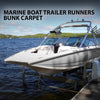 G-PLUS 12" x 12ft Boat Trailer Bunk Carpet, Outdoor Ribbed Marine Bunk Carpet Fit for Boat Trailer Runners Black Boat Carpet
