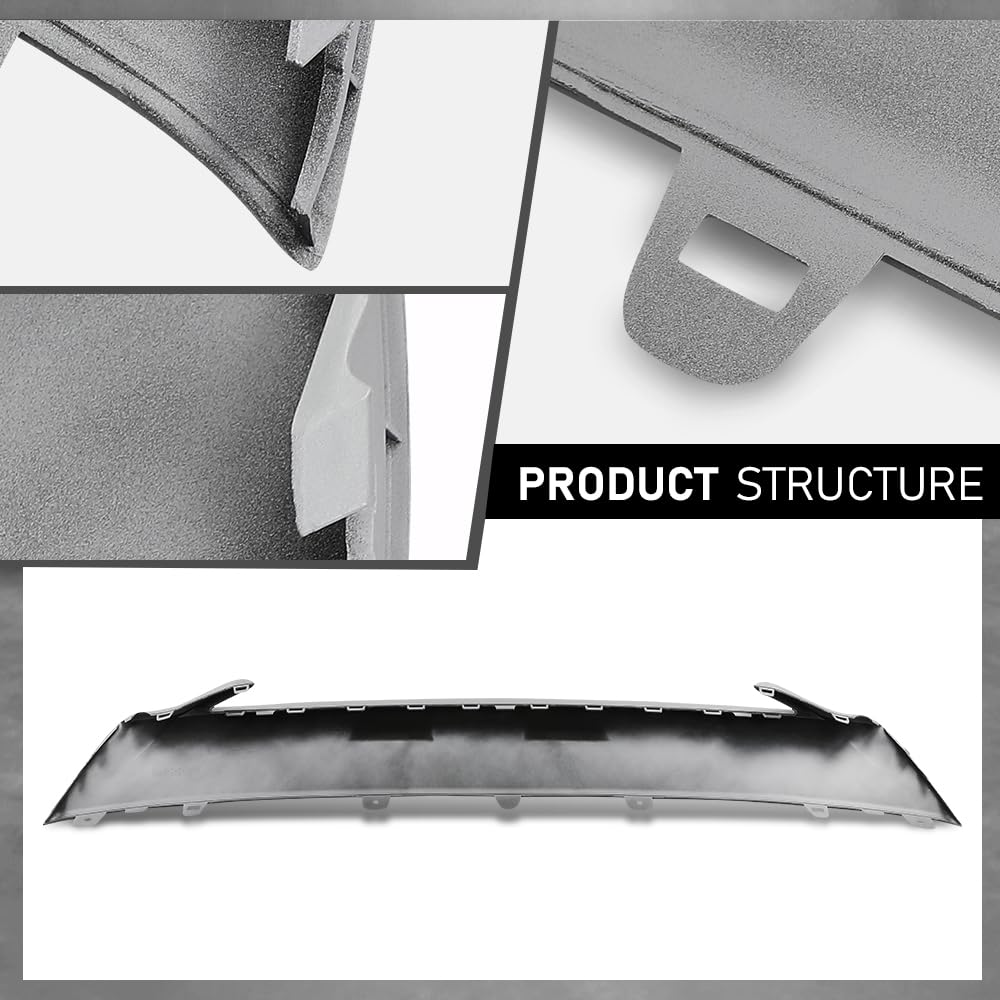 G-PLUS Front Lower Air Dam Deflector Valance Apron, Compatible with Audi Q5 SQ5 2021-2024, 80A807531DIX3, AU1095113