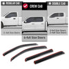 G-PLUS in-Channel Auto Vent Window Visors 4pcs Compatible with Nissan Frontier Crew Cab 2022-2025 in-Channel Rain Guards Smoky