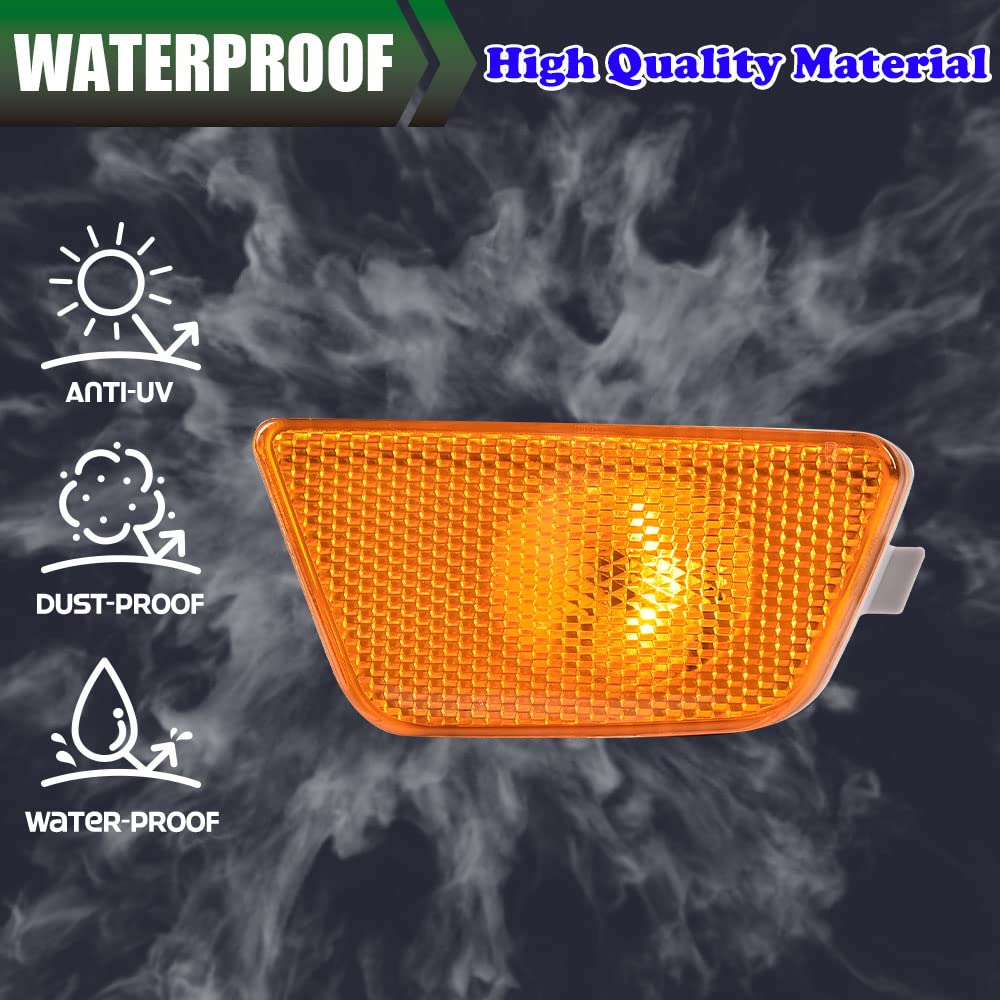 G-PLUS Front Bumper Mounted Side Marker Light Assembly Compatible With 2014-2015 Cruze Diesel/2016 Cruze Limited/2011-2015 Cruze (Passenger Side Right)
