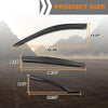 G-PLUS Out-Channel Window Vent Visor Deflectors Tape-On Side Rain Guards Compatible with Honda Accord 2018-2022 Impact-Resistant PMMA 6 PCS Smoky