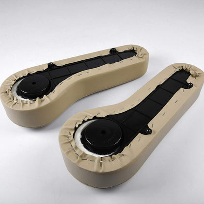 One Pair of Rear Seat Armrest with Cup Holder Universal Replacement for EZGO, for Club Car, for Yamaha and Other Golf Cart Models Beige
