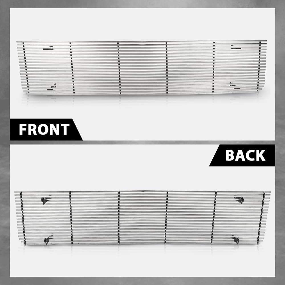 G-PLUS Main Stainless Steel Chrome Billet Grille Grill Compatible with Chevy Blazer C/K Pickup Suburban 1973-1980, Compatible with GMC C/K Pickup Suburban 1973-1980