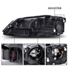 G-PLUS Headlights Headlamps w/Bulbs Right Passenger Compatible with Volkswagen Jetta 2011-2018 5C7941006, VW2503146 Clear Lens Chrome Housing Amber Reflector