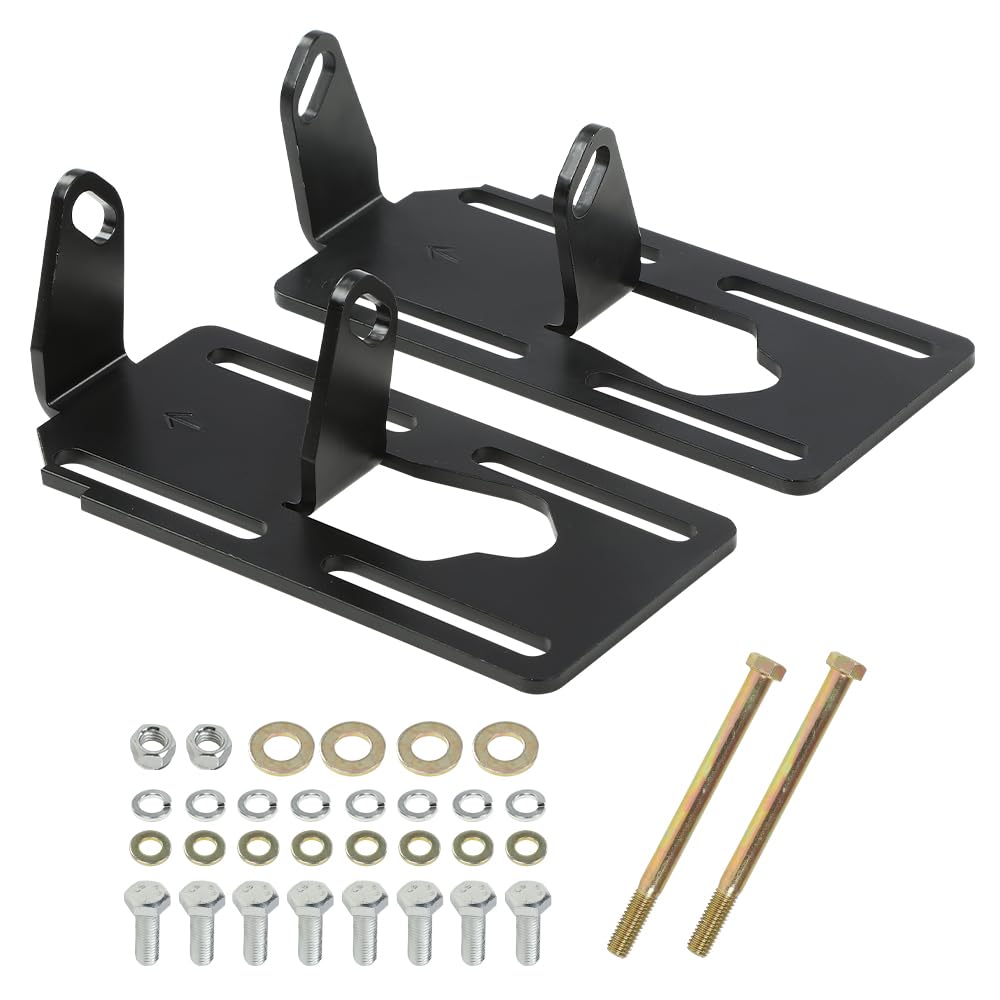 G-PLUS Adjustable Conversion Engine Motor Mounts, Fit All Chevy LS Series Engines 1997-2014, Fit 1973-1987 “Square Body” Chevy / GMC 2WD, 4WD, Full Size C/K Trucks